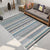 Bohemian Style Indoor Rug Striped Geometric Brilliance Rug with Zigzag lines and Diamond Synthetic Anti-Slip Area Rug Blue Clearhalo 'Area Rug' 'Rugs' 'Southwestern' Rug' 1504311