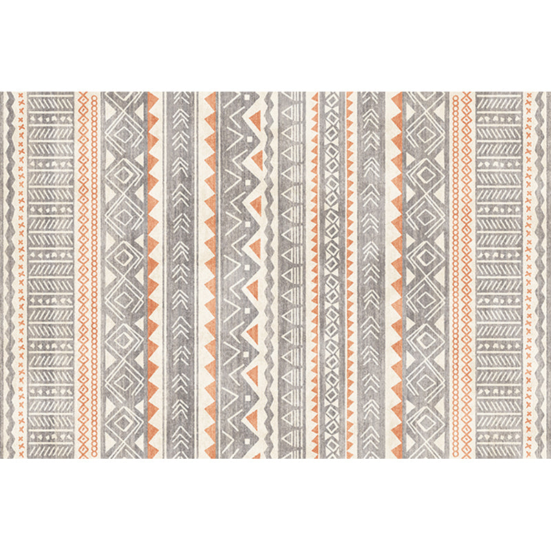 Indian Americana Indoor Rug Striped Diamond Geometric Synthetic Stain Resistant Power Loom Fireplace Area Rug Clearhalo 'Area Rug' 'Rugs' 'Southwestern' Rug' 1504359