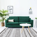 Southwestern Floor Rug Geometric Chevron Area Floor Covering with Zigzag Lines Washable Non-Slip Rug for Bedroom Grey Clearhalo 'Area Rug' 'Rugs' 'Southwestern' Rug' 1504364