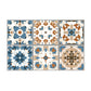 Boho Chic Flower-Like Wallpaper Panels PVC Peel and Paste Blue-Brown Wall Art for Kitchen Clearhalo 'Wall Decor' 'Wallpaper' 1504639