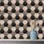 Modernist Honeycomb Peel Wallpaper Panels Black-Brown Marble Wall Art for Living Room Black-Brown Clearhalo 'Modern wall decor' 'Modern' 'Wallpaper' Wall Decor' 1504796