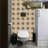 Muslim Seamless Pattern Wallpaper Panels Boho-Chic Self-Stick Living Room Wall Art, 9.7-sqft (10 Pcs) Clearhalo 'Wall Decor' 'Wallpaper' 1504872