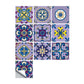 PVC Temporary Wallpaper Panel Boho Mandala Patterned Wall Art for Living Room, 10 Pieces Clearhalo 'Wall Decor' 'Wallpaper' 1504918