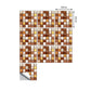 Temporary Mosaic Tile Wallpaper Panels 10 Pcs Modern PVC Wall Covering in Orange, 9.7-sq ft Clearhalo 'Wall Decor' 'Wallpaper' 1505062