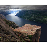 Giant River Mountain Mural Decal Brown Non-Woven Wall Art, Moisture Resistant, Custom Printed Clearhalo 'Wall Decor' 'Wall Mural' 1505151