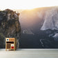 Photography Cliffs Scenery Mural Decal for Living Room, Brown, Customized Size Available Clearhalo 'Wall Decor' 'Wall Mural' 1505195