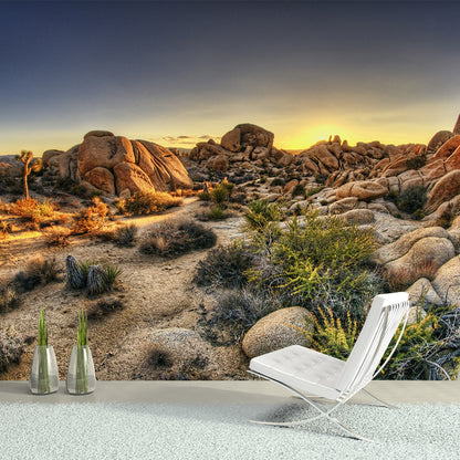 Photography Rock Stone Wall Mural for Living Room, Brown, Personalized Size Available Brown Clearhalo 'Wall Decor' 'Wall Mural' 1505368