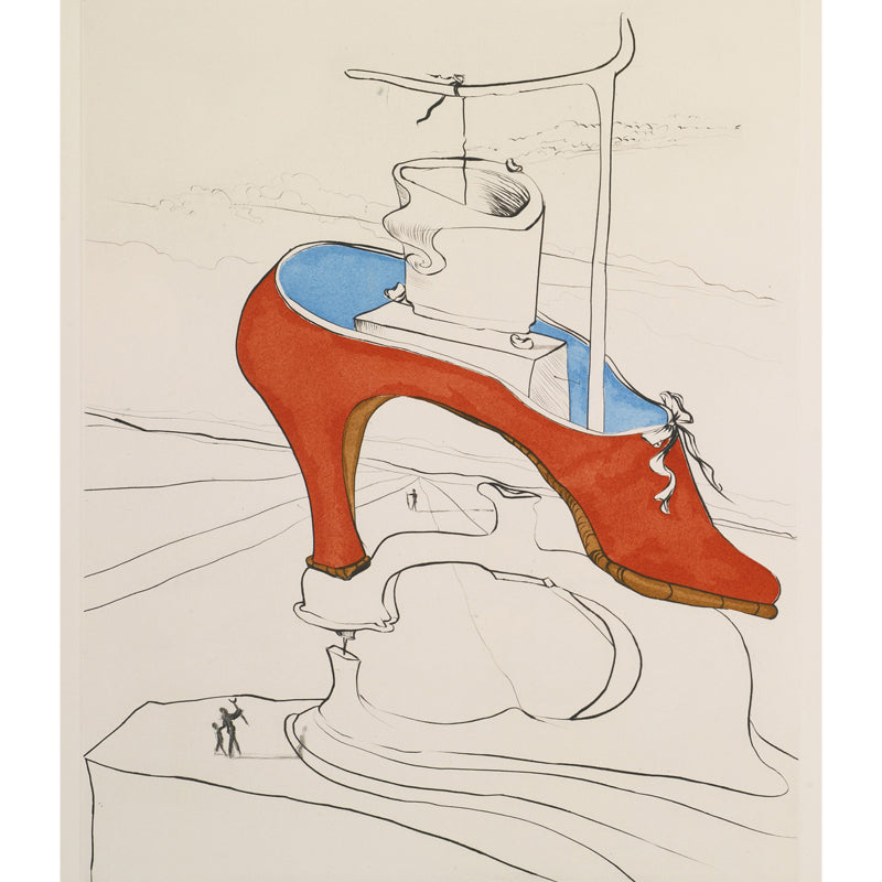 Large Shoe Producing Wall Mural in Red Non-Woven Wall Decor, Moisture Resistant, Custom Made Clearhalo 'Wall Decor' 'Wall Mural' 1505581