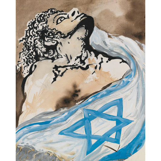 Illustration Dali Warrior Drawing Mural Full-Size Wall Art for Living Room, Custom Print Clearhalo 'Wall Decor' 'Wall Mural' 1505711