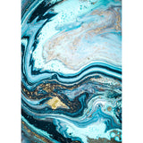 Realistic Waves Pattern Wall Mural for Living Room Sea Water Wall Decor, Custom Made