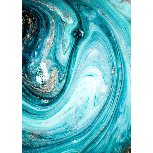 Tropical Whirling Pool Mural in Blue Moisture Resistant Wall Covering for Bedroom Clearhalo 'Wall Decor' 'Wall Mural' 1505761