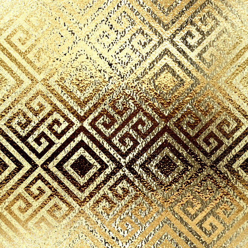 Gold Foil Wallpaper Mural Geometric Pattern Artistic Moisture Resistant Wall Decor Clearhalo 'Wall Decor' 'Wall Mural' 1505831