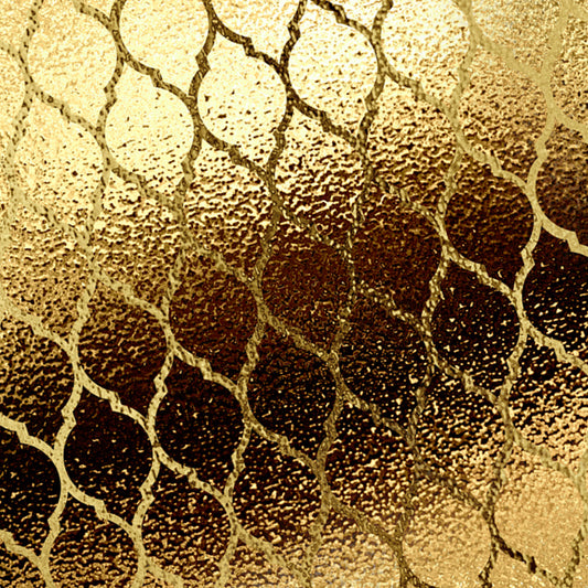 Ogee Patterned Foil Wall Mural Contemporary Stain Resistant Bedroom Wall Art, Made to Measure Clearhalo 'Wall Decor' 'Wall Mural' 1505870