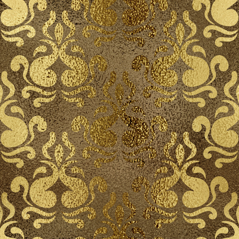 Foil Damask Print Mural Decal Retro Style Semi-Gloss Wall Decoration for Living Room Clearhalo 'Wall Decor' 'Wall Mural' 1505891