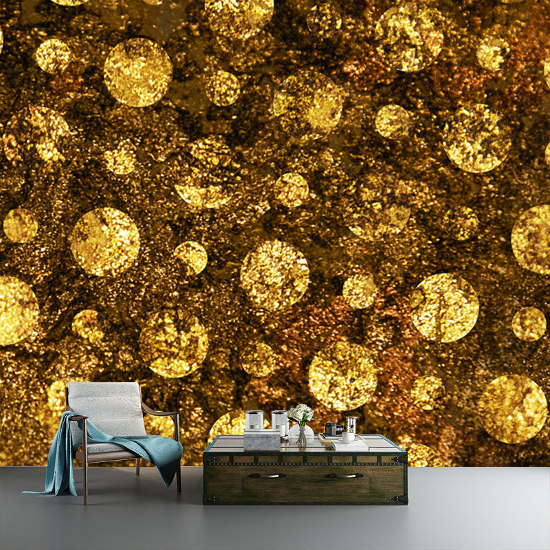 Large Polka Dots Wallpaper Mural for Home Foil Wall Art in Bright Color, Waterproof Clearhalo 'Wall Decor' 'Wall Mural' 1505899