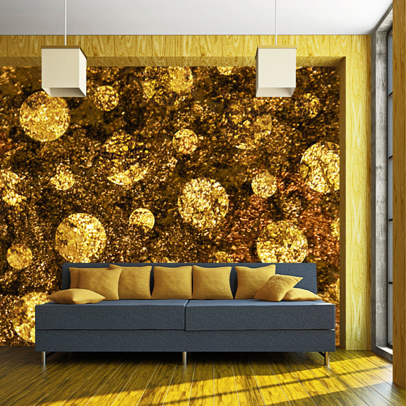 Large Polka Dots Wallpaper Mural for Home Foil Wall Art in Bright Color, Waterproof Clearhalo 'Wall Decor' 'Wall Mural' 1505900