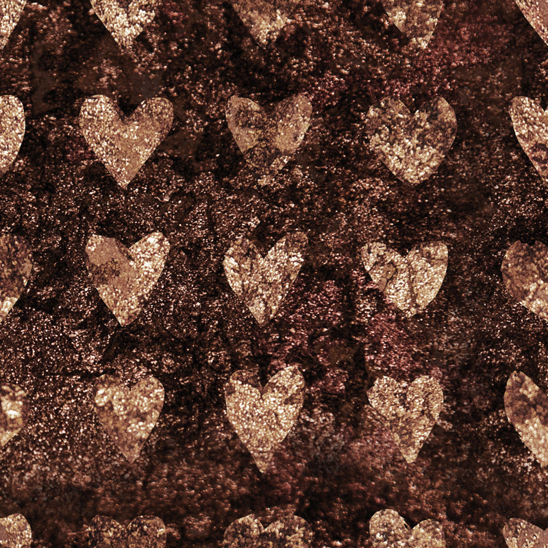 Modern Loving Heart Print Mural Soft-Color Foil Wall Decoration for Girls Bedroom Clearhalo 'Wall Decor' 'Wall Mural' 1505956