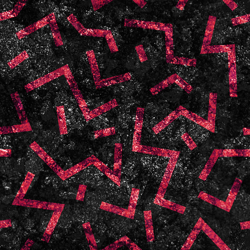 Huge Maze Lines Foil Mural Dark Color Non-Woven Material Wall Covering, Washable, Custom Made Clearhalo 'Wall Decor' 'Wall Mural' 1505961