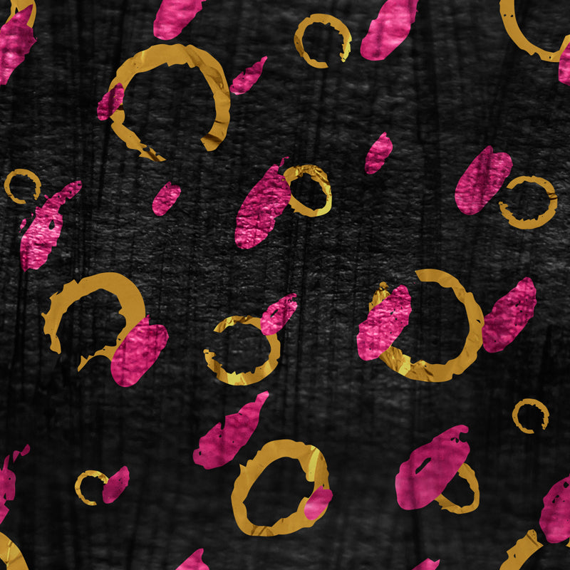 Modern Circles Foil Mural Decal Dark Color Moisture Resistant Wall Decor for Room Clearhalo 'Wall Decor' 'Wall Mural' 1505996