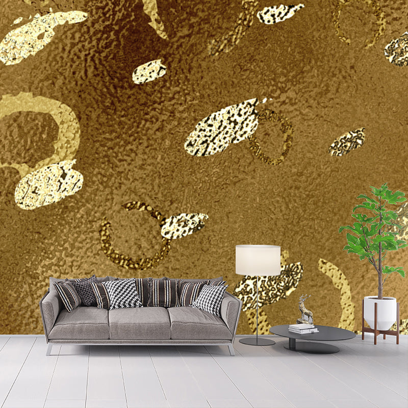 Modern Circles Foil Mural Decal Dark Color Moisture Resistant Wall Decor for Room Clearhalo 'Wall Decor' 'Wall Mural' 1506000