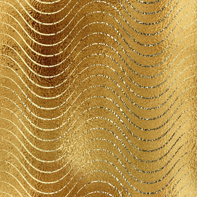 Large Modern Art Mural Dark Color Wavy Lines Foil Wall Covering, Made to Measure Clearhalo 'Wall Decor' 'Wall Mural' 1506036