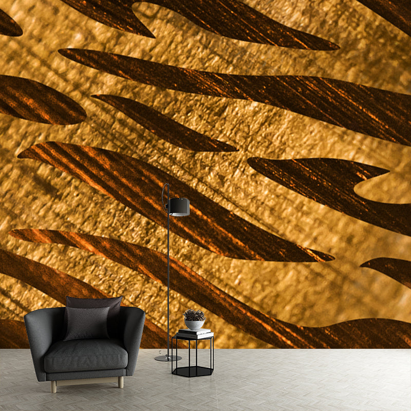 Contemporary Foil Wall Paper Mural for Home Personalized Wall Covering in Bright Color Clearhalo 'Wall Decor' 'Wall Mural' 1506050