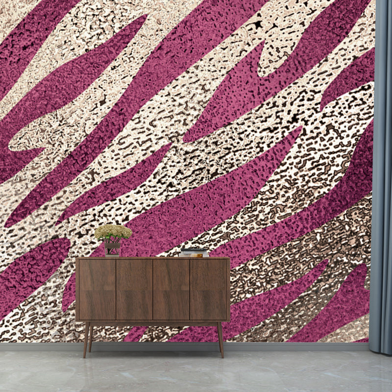 Contemporary Foil Wall Paper Mural for Home Personalized Wall Covering in Bright Color Clearhalo 'Wall Decor' 'Wall Mural' 1506054