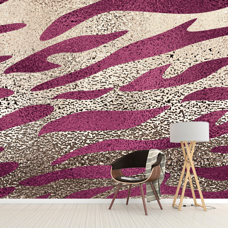 Contemporary Foil Wall Paper Mural for Home Personalized Wall Covering in Bright Color Clearhalo 'Wall Decor' 'Wall Mural' 1506055