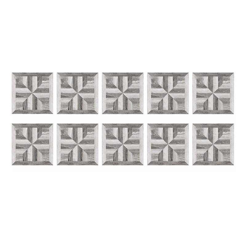 Modernist Floral Wallpaper Panels 10 Pcs Grey Wood Look Wall Art, Pick Up Sticks Clearhalo 'Country wall decor' 'Rustic' 'Wallpaper' Wall Decor' 1507453