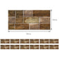 Dark Color Bricks Wallpaper Panels Peel off Industrial Bathroom Wall Covering, 12 Pcs Clearhalo 'Industrial wall decor' 'Industrial' 'Wallpaper' Wall Decor' 1507511