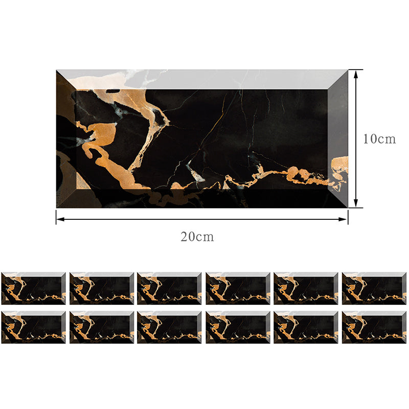 Smooth Removable Wallpaper Panels Rural Faux 3D Brick Wall Decor for Bathroom (12 Pcs) Clearhalo 'Country wall decor' 'Rustic' 'Wallpaper' Wall Decor' 1507550