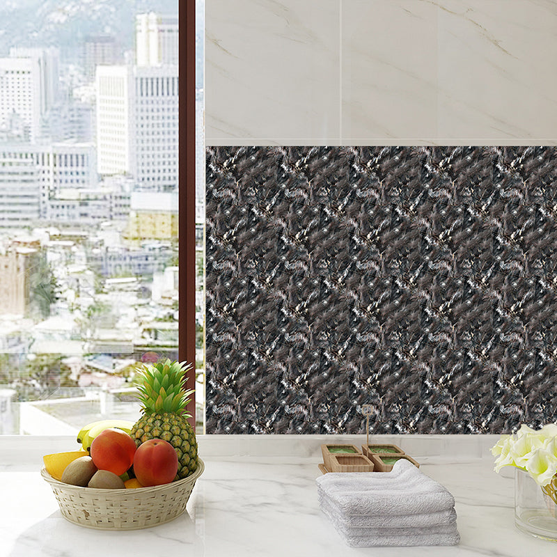 Peel and Stick Marble Wallpapers 18 Pieces PVC Contemporary Wall Covering for Accent Wall Clearhalo 'Modern wall decor' 'Modern' 'Wallpaper' Wall Decor' 1507592