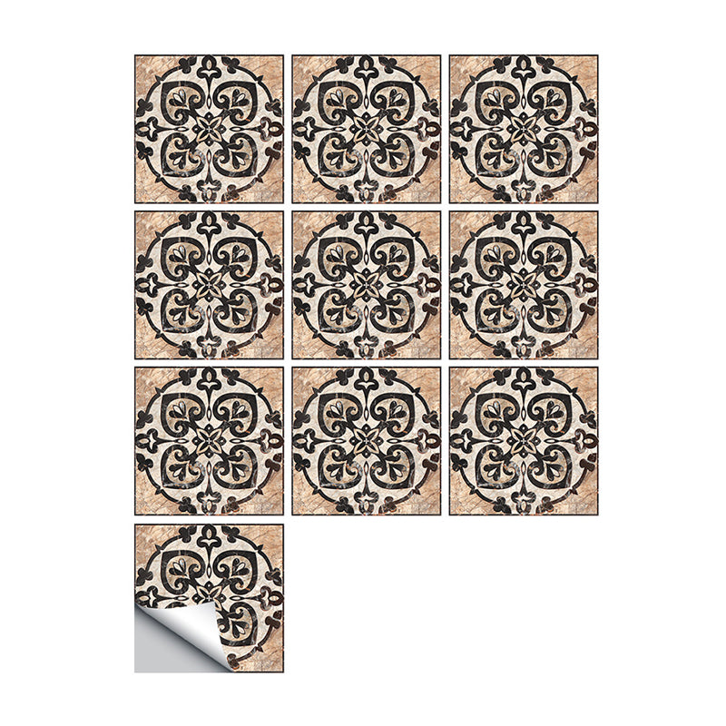 Ace of Hearts Tile Wallpaper Panel 10 Pieces Vintage PVC Wall Covering, Pick Up Sticks Clearhalo 'Vintage wall decor' 'Vintage' 'Wallpaper' Wall Decor' 1507612