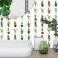 Green Potted Cactus Wallpapers 10 Pcs Easy Peel off Wall Art for Washroom, 12' L x 12" W Clearhalo 'Wall Decor' 'Wallpaper' 1507678