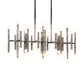 Multi-Rod Island Light Modern Metal 42-Head Black/Chrome/Gold Up and Down Lighting Fixture Clearhalo 'Ceiling Lights' 'Island Lights' Lighting' 150768