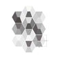 Grey 3D Geometric Wallpaper Panel Set 10 Pcs Self Sticking Wall Covering for Bathroom Clearhalo 'Modern wall decor' 'Modern' 'Wallpaper' Wall Decor' 1507717