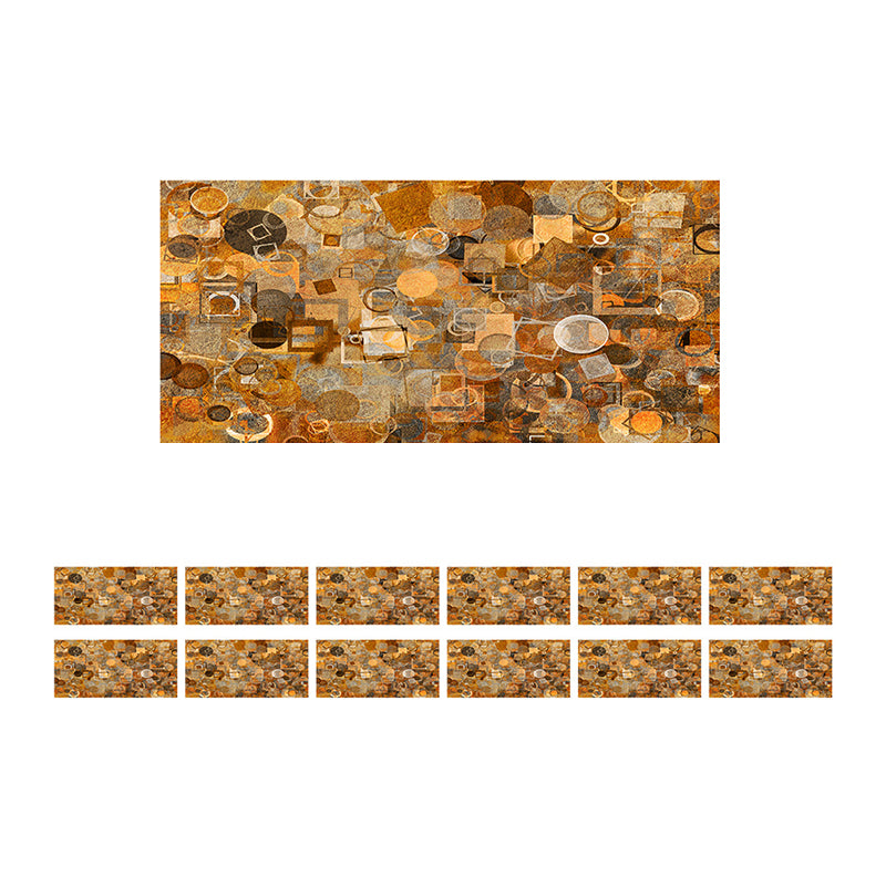 Adhesive Abstract Wallpaper Panels 12 Pieces Modern PVC Wall Art in Dark Brown, 8' L x 4" W Clearhalo 'Modern wall decor' 'Modern' 'Wallpaper' Wall Decor' 1507721