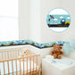 Kids Vehicles Peel Wallpaper Borders for Nursery 2 Pieces 33' L x 4" W Wall Art in Blue Clearhalo 'Wall Decor' 'Wallpaper' 1507731