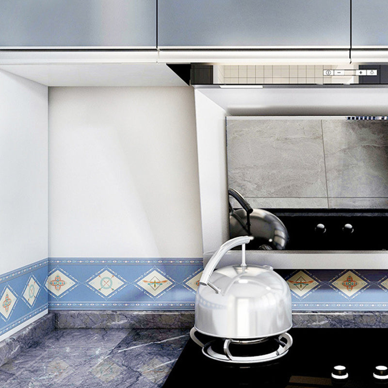 Rhombus Printed Wallpaper Border Bohemian Peel off Kitchen Wall Art, 10' L x 6" W Clearhalo 'Wall Decor' 'Wallpaper' 1507882