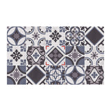 Bohemian Style Floral Wallpapers for Kitchen 3.5' x 8" Wall Covering in Black, Easy to Remove Clearhalo 'Wall Decor' 'Wallpaper' 1507913