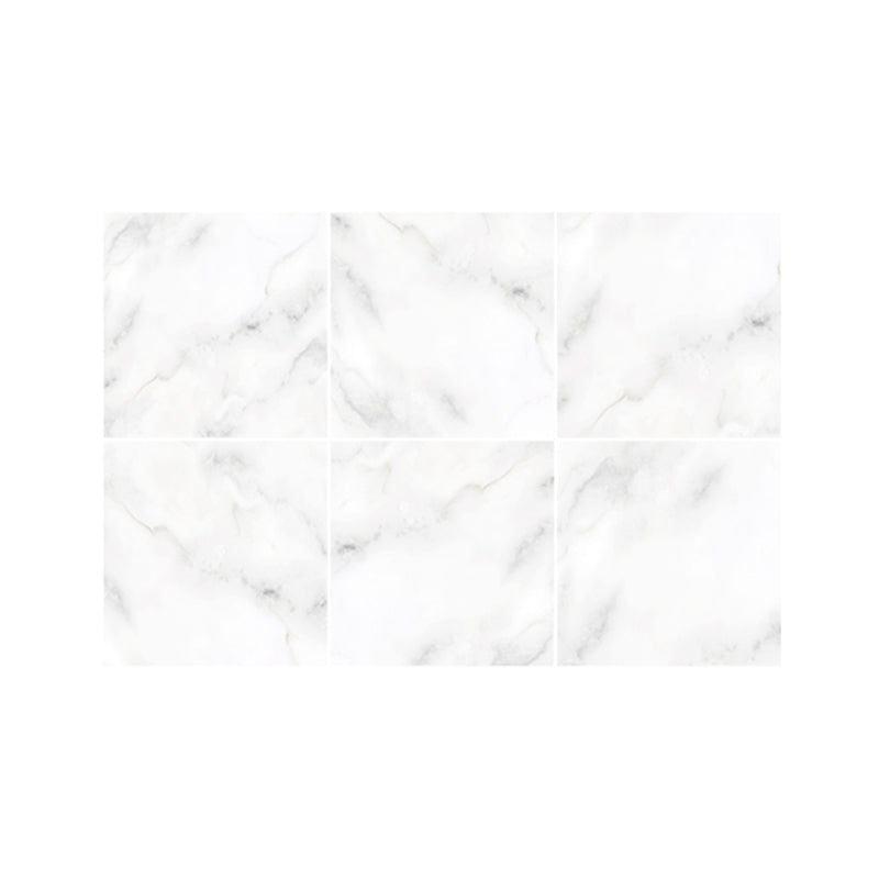 Contemporary Faux Marble Wallpaper Panels PVC Stick On White Wall Decor for Home Clearhalo 'Modern wall decor' 'Modern' 'Wallpaper' Wall Decor' 1507983