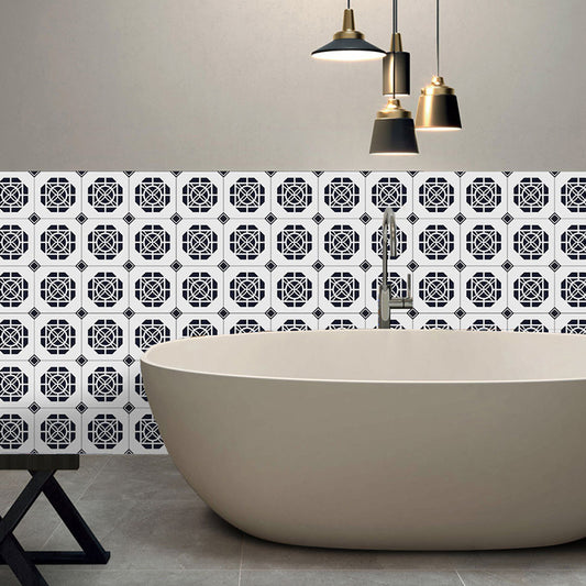 Black Geometric Wallpaper Panel Set Pick Up Sticks Contemporary Bathroom Wall Art Clearhalo 'Modern wall decor' 'Modern' 'Wallpaper' Wall Decor' 1508226
