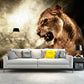 Photography Angry Lion Wall Mural Full-Size Wall Art for Living Room, Made to Measure Clearhalo 'Wall Decor' 'Wall Mural' 1508356