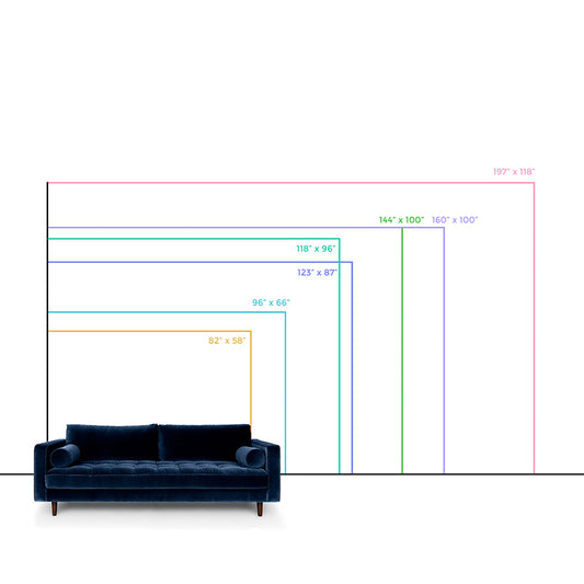 Artistry Color Swatches Mural Decal for Living Room Custom Wall Covering in Blue Clearhalo 'Wall Decor' 'Wall Mural' 1508749