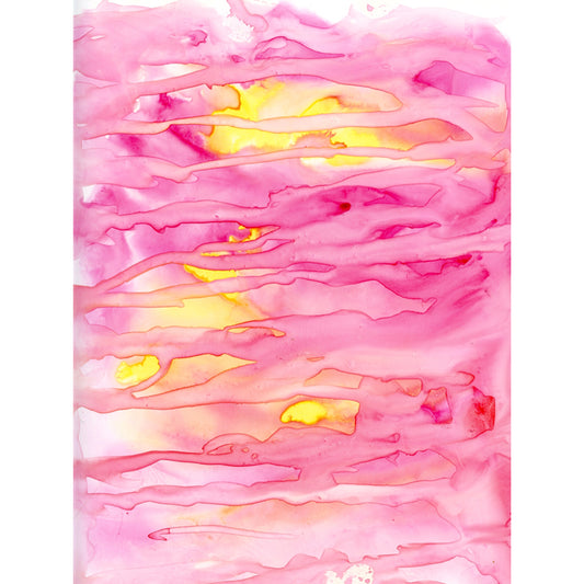 Pink Modern Art Mural Decal Big Moon Reflection on Water Wall Covering for Accent Wall Clearhalo 'Wall Decor' 'Wall Mural' 1508778