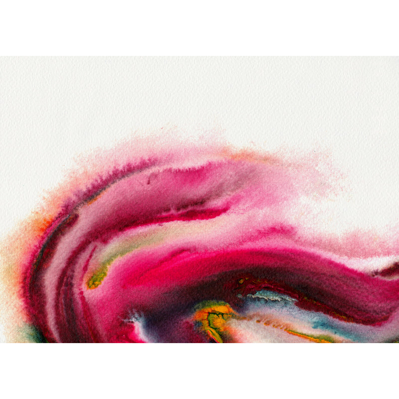 Large Abstract Wall Paper Mural in Pink Non-Woven Fabric Wall Decor, Waterproof, Custom Made Clearhalo 'Wall Decor' 'Wall Mural' 1508788