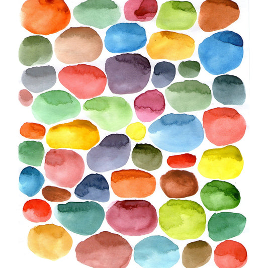 Full Size Swatches Wallpaper Mural Artistic Pretty Watercolor Wall Decor in Green Clearhalo 'Wall Decor' 'Wall Mural' 1508808