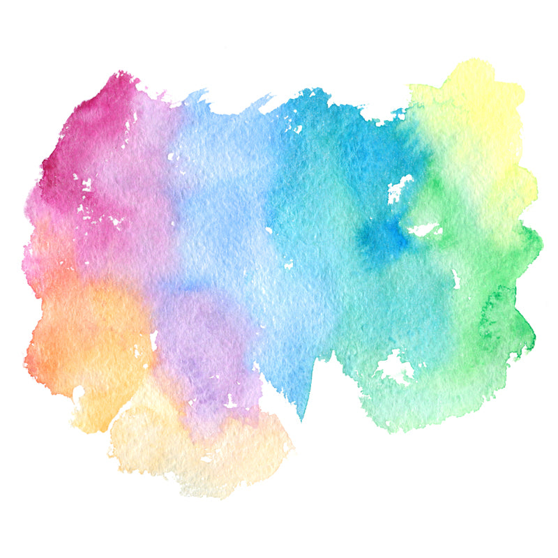 Illustration Art Deco Wall Mural Blue Watercolour Abstract Wall Covering, Custom-Printed Clearhalo 'Wall Decor' 'Wall Mural' 1508868