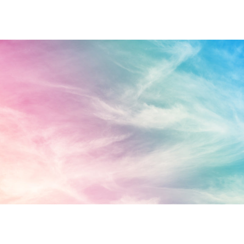 Pink Sky Painting Wall Mural Decal Moisture-Resistant Wall Covering for Living Room Clearhalo 'Wall Decor' 'Wall Mural' 1508903