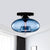 Glass Oval Flush Mount Lamp Simple Style 1 Light Clear/Amber/Smoky Ceiling Flush Mount for Hallway Blue Clearhalo 'Ceiling Lights' 'Close To Ceiling Lights' 'Close to ceiling' 'Glass shade' 'Glass' 'Island Lights' 'Semi-flushmount' Lighting' 151127